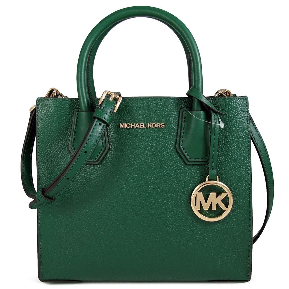 MICHAEL KORS MERCER MEDIUM MESSENGER CROSSBODY BAG JEWEL GREEN